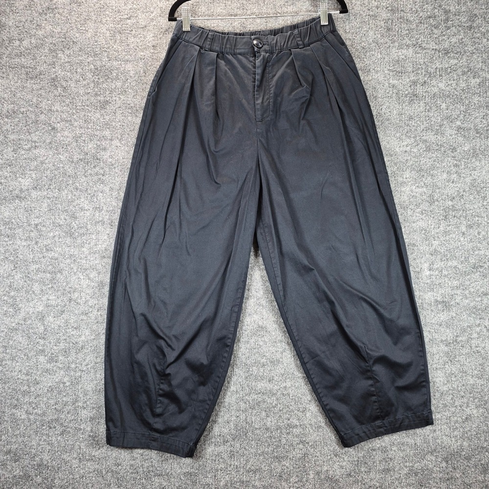 Maeve Pants Barrel Leg Pleated XS Black Womens